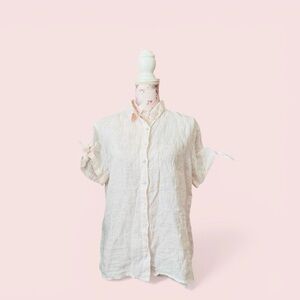 Cynthia Rowley Light Pink Linen Shirt